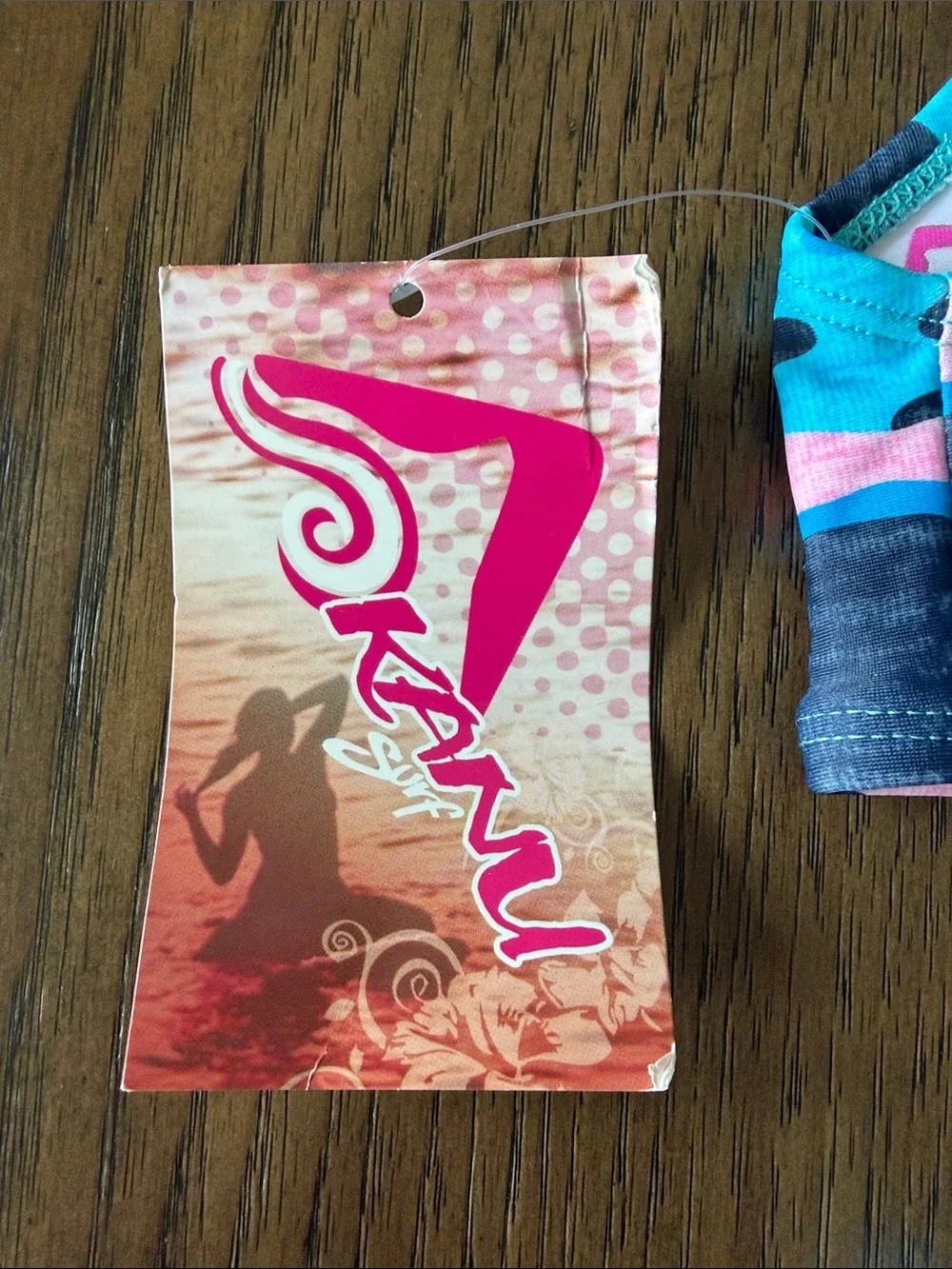 Kanu Surf Blue, Pink & Black Camo Girls' Two-Piece Swim Set
